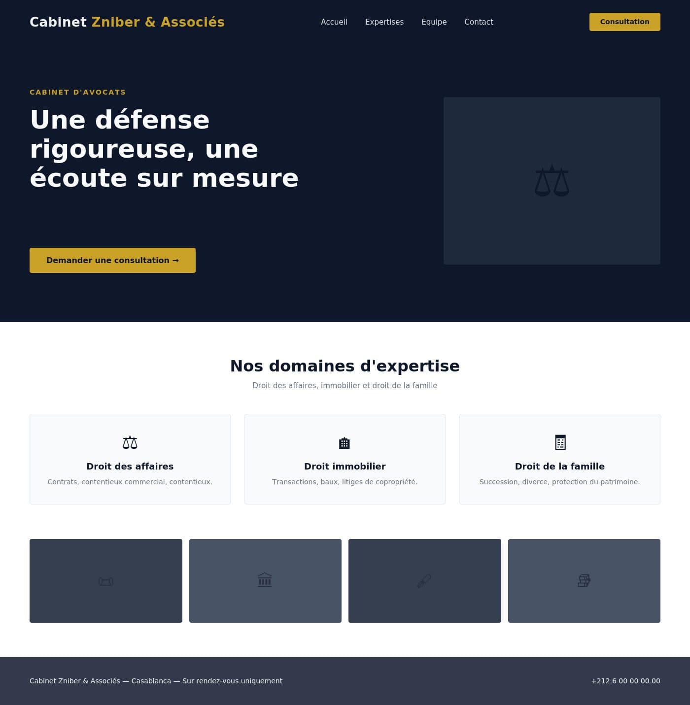 Aperçu du thème Cabinet d'Avocats